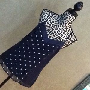 Banana Republic Navy Polka Dot Cami